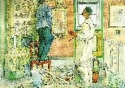 Carl Larsson mina vanner snickaren och malaren china oil painting artist